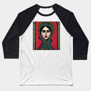 Iranian woman in a Byzantine style - Iran Baseball T-Shirt